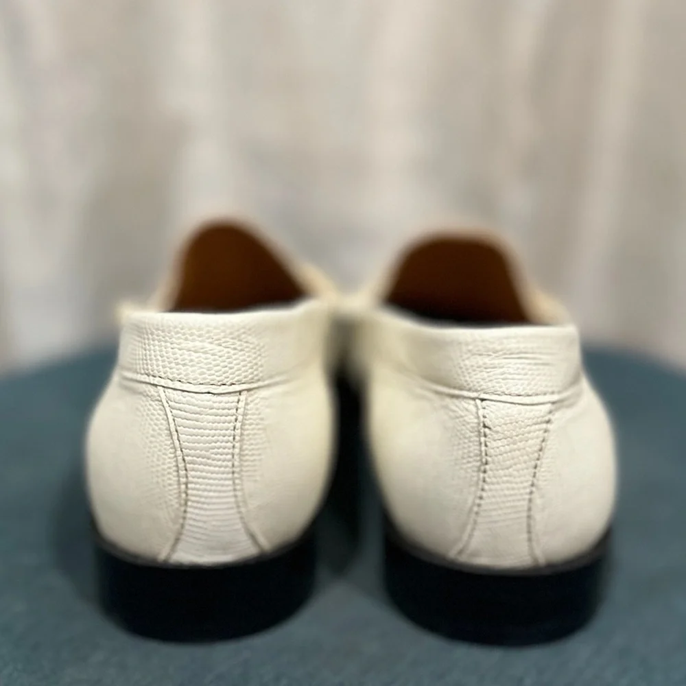 Sandro | Lizard Embossed Leather Loafers Size: 39 - Picture 7 of 9